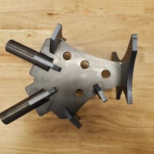 Pipe Welding Jig 2 Pin Roll Out Wheel 2" to 8" Long Sweep 90 Degree Elbows Laser Cut Kit